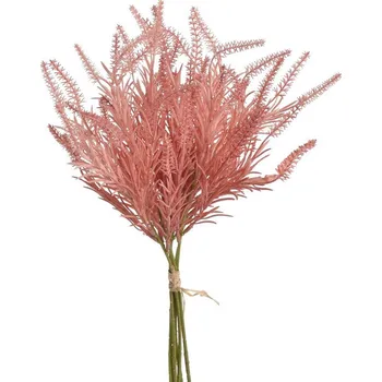 umělá květina Svazek umělé traviny pastel - lososová