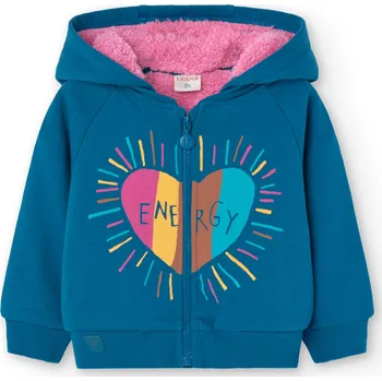 Dívčí mikina Teplá dívčí mikina Boboli ENERGY Barva: Modrá, Velikost BOBOLI: 7 let (122)