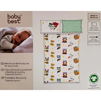 Povlečení Babybest Dětské oboustranné povlečení z Renforcé bavlny 40 x 60, 90 x 135 cm 983589