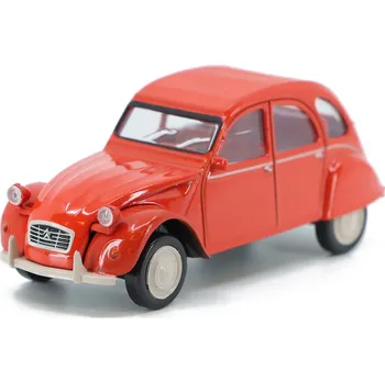 autíčko Citroen 2CV Jet-Car červený 1:43 - NOREV Citroen 2 CV JetCar - kovový model auta 1/43