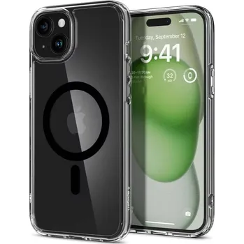 Pouzdro na mobilní telefon Odolnější pouzdro SPIGEN Ultra Hybrid Mag s MagSafe - Apple iPhone 16 - Black (SPIGEN Ultra Hybrid Mag case for iPhone 16 - Black)