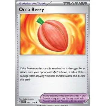 Volný čas Pokémon SCR 140/142 Occa Berry - Stellar Crown Stav: Near Mint, Verze: NORMAL