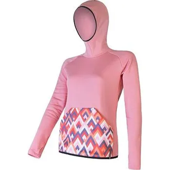 Dámská mikina SENSOR TECNOSTRETCH PATTERN dámská mikina s kapucí strawberry ice Velikost: L