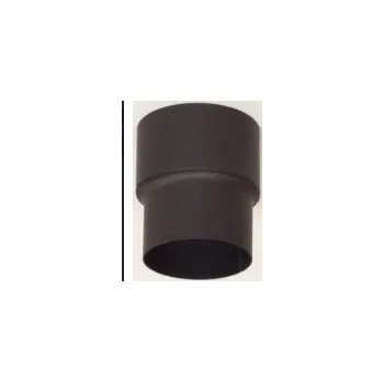 Kouřovod Přechodka kouřovodu 130/150mm, 1,5mm, ocel, černá