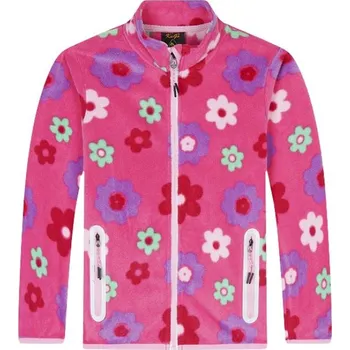 Dívčí vesta Dívčí FLEESOVÁ MIKINA růžová FM9711 (Dívčí teplejší mikina)