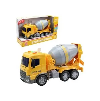 autíčko Auto domíchávač na setrvačník, na baterie, se světlem a zvukem, 25 x 8 x14 cm