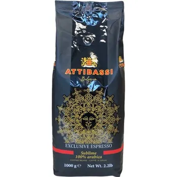 Káva Attibassi 100% Arabica - 1kg, zrnková káva