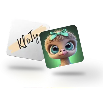 Dekorativní magnet Magnetka - pštrosice s mašličkou