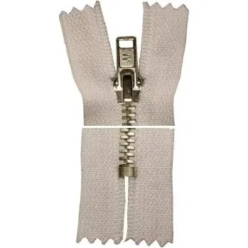 Zip Kovový zip, nedělitelný, slabý - 25cm - bílý - Koh-i-noor - BALENÍ 10 ks