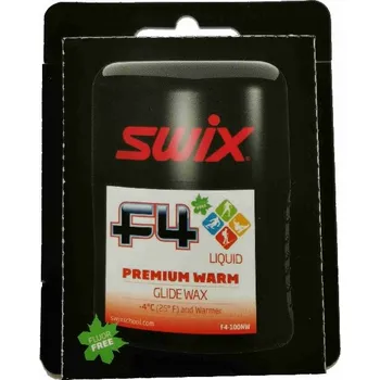 Lyžařský vosk vosk SWIX F4-100NW 100ml warm liquid performance