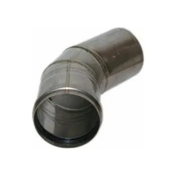 Kouřovod SpiroFlex 80 turbo (nv) koleno 45 stupňů. SPIROFLEX SX-TJNV80KS45