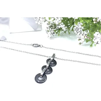 Náhrdelník Jan Kos Jewellery Řetízek s přívěskem z oceli 12101094