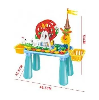 Kuličková dráha MaDe Hrací stolek s převody a kolotočem