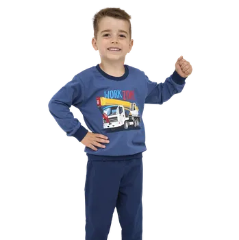 Chlapecké pyžamo Chlapecké dlouhé pyžamo Cornette 478/162 Work zone 98/104 Modrá