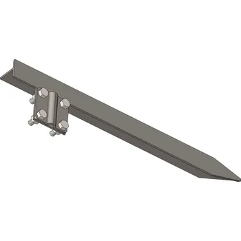 Hromosvod DT Technic ZPT 20 Zemnící profilová tyč se svorkou - 2000 mm