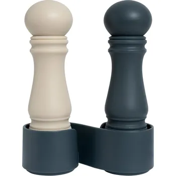 Mlýnek na koření Crushgrind, Mlýnky na sůl a pepř Mini Grinder béžový a tmavě modrý 2 ks - Formadore