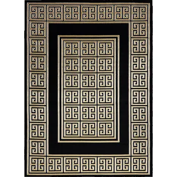 Koberec Kusový koberec Gloss 6776 86 greek black/gold 120x170 cm