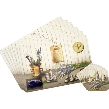 Plastové prostírání Banquet LAVENDER sada 12 ks