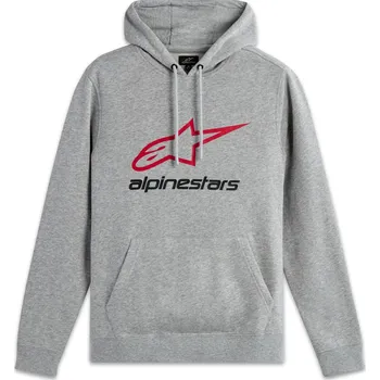 Pánská mikina Mikina always hoodie 3, alpinestars (šedá/červená/černá, vel. xl)