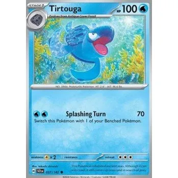 Sběratelská karetní hra Pokémon SCR 037/142 Tirtouga - Stellar Crown Stav: Near Mint, Verze: NORMAL
