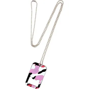Náhrdelník Přívěšek na krk DOG TAG s otvírákem na lahve REDCAMO