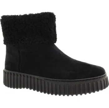 Dámské kozačky CLARKS Dámský černý kožený kotník 26179562-BLACK-265 Velikost 41