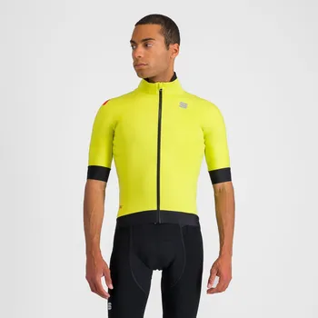 Cyklistická bunda SPORTFUL Cyklistická větruodolná bunda - FIANDRE PRO - žlutá/černá 3XL
