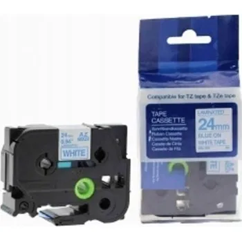 Pásek do tiskárny Naplnka Kompatibilní páska s Brother TZ-253 / TZe-253, 24mm x 8m, modrý