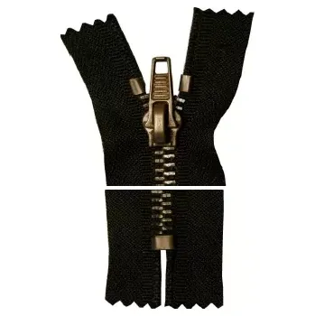 Zip Kovový zip, nedělitelný, silný - 45cm - černý - Koh-i-noor - BALENÍ 10 ks