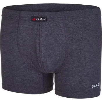 Pánské spodní prádlo BARIDI wear Boxerky pánské tenké plochý šev Outlast® - tm.šedý melír Velikost oblečení: XL