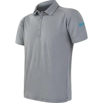 SENSOR MERINO ACTIVE POLO pánské triko kr.rukáv šedá Velikost: L