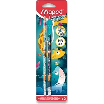 Grafitová tužka Grafitová tužka Maped Jungle Fever - 2ks, tvrdost HB