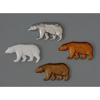 Vánoční dekorace Vosková ozdoba - Lední medvěd - 1 ks - bronzový