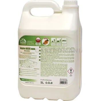 Čistič podlahy Mycí prostředek pro běžné čištění a péči o podlahy 5 l | DOLPHIN, BASIC Nano