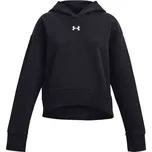 Dívčí mikina Under Armour RIVAL FLEECE CROP HOODIE yxl Černá