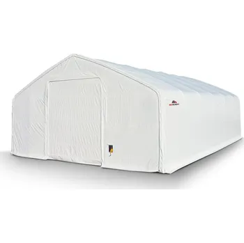 Zahradní stavba Plachtová hala šířka: 10 m, délka: 19,5 m, výška: 5,2 m, rozteč oblouků 2,44 m, PVC 900 g/m2 BÍLÁ Expedice do 24 hodin