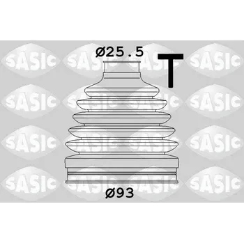 Manžeta ke kolu Sada měchů, hnací hřídel SASIC 1906155