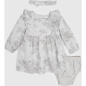 Dívčí šaty GAP Baby vzorované šaty - Holky GAP šedá 2563008