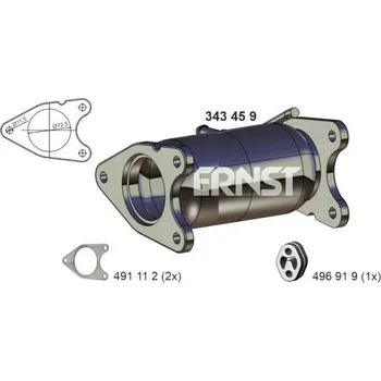 Zadní díl výfuku Prużný díl výfuku ERNST 343459