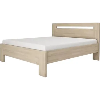 Postel Dřevěná postel Lívia H 200x140 Ořech Doprava ZDARMA.