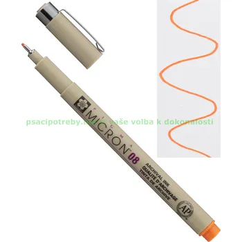 sakura xsdk085 Technické pero Pigma Micron 08/0.5 mm - Oranžové