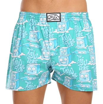 Trenýrky Pánské trenky Styx art klasická guma nadrozměr ledové kostky (E1657) 3XL Možnost vrácení zboží ZDARMA do 120 dnů!