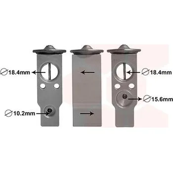 Ventil klimatizace Expanzní ventil, klimatizace VAN WEZEL 53001638