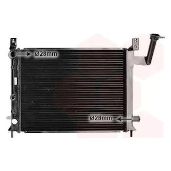 Motor automobilu Chladič, chlazení motoru VAN WEZEL 13002046