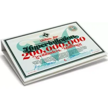 Obal pro sběratelský předmět Leuchtturm Kapesní album na 20 ks německých hyperiflačních bankovek