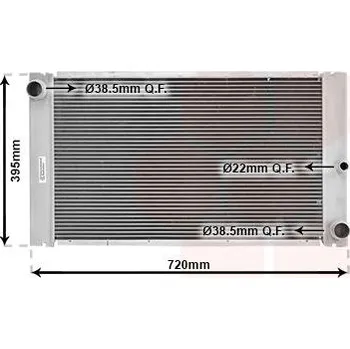 Motor automobilu Chladič, chlazení motoru VAN WEZEL 06002337