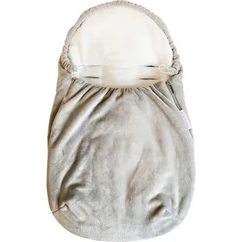 Fusak Dětský Fusak do autosedačky - Stříbrná hladké minky Harmonia