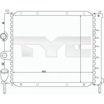 Chladič motoru Chladič, chlazení motoru TYC 728-0008-R