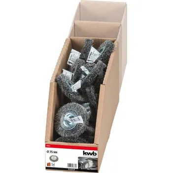 kwb Diskové kartáče, dvojitý silný, vlnitý ocelový drát HSS, pro použití s vrtačkami a akumulátorovými šroubováky 607933 1 ks