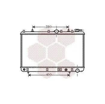 Motor automobilu Chladič, chlazení motoru VAN WEZEL 82002005